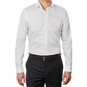 Michael Kors Men's Slim Fit Airsoft Performance Non-Iron Dress Shirt